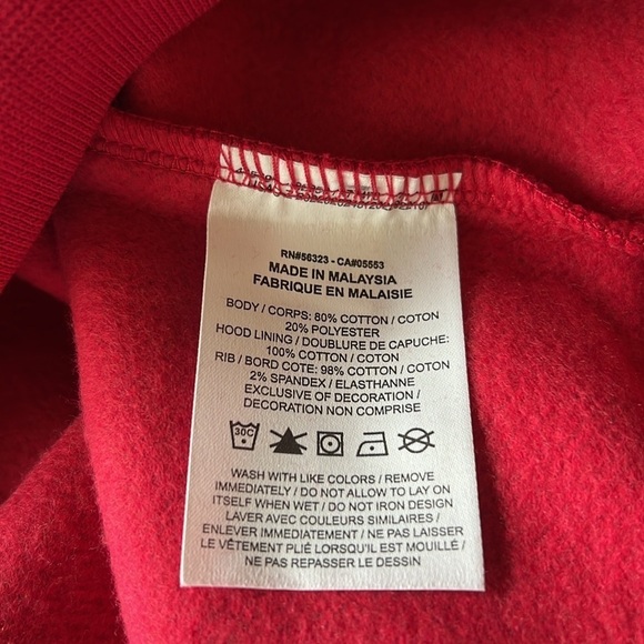 Nike Air Jordan Flight MVP Red Fleece Pullover Hoodie Men’s Size Large - Picture 13 of 14